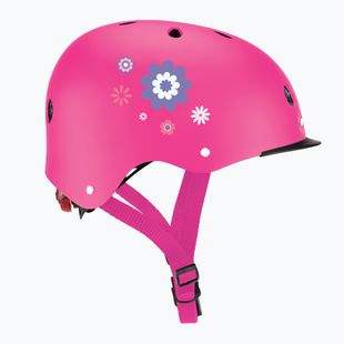 Globber Primo Fantasy tief rosa Blume Kinderhelm