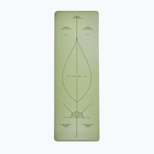 Yogamatte Myga Alignment XL 6 mm green