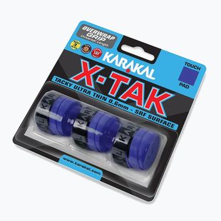 Squash-Schlägergriffband Karakal X Tak 3 pack blue