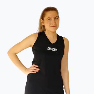 Damen-Tennisshirt Karakal Pro Tour Vest schwarz KC5426