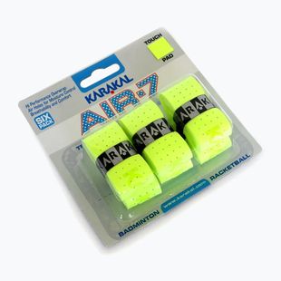 Squash-Griffbänder Karakal Air 7 Overwrap Grip 6 pack lime