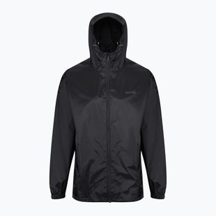 Herren REGATTA Pack-It III Regenjacke schwarz