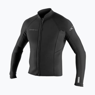 Neoprenjacke für Herren O'Neill Reactor-2 1,5 mm Frontreißverschluss schwarz/schwarz