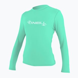 Damen Schwimmen Langarm O'Neill Basic Skins Sun Shirt hell aqua