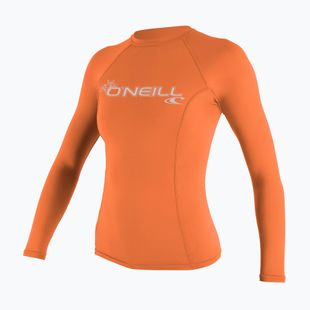 Schwimm Longsleeve  Damen O'Neill Basic Skins LS Rash Guard light grapefruit