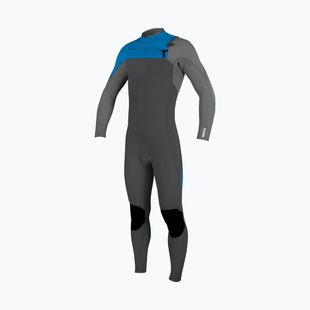 O'Neill Youth Hyperfreak 3/2+ Chest Zip Full graphite/smoke/baliblue Kinder Schwimmen Schaum