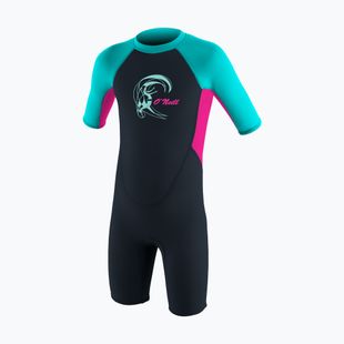 O'Neill Toddler Reactor-2 2 mm Back Zip schiefer/beere/hella aqua Kinder Schwimmen Schaum