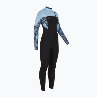 Damen Schwimm-Neoprenanzug O'Neill Epic 5/4 mm Chest Zip Full black/stormy palm/faded denim