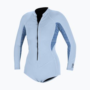 Damen Schwimm-Neoprenanzug O'Neill Bahia 2/1 mm Front Zip Short Spring chambray blue/surf abstract
