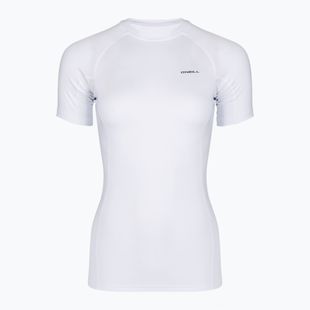 Damen-Badeoberteil O'Neill Basic Skins Rash Guard SS white