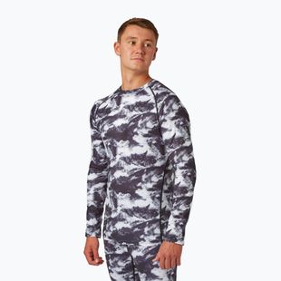 Herren Thermoaktivshirt Surfanic Bodyfit Limited Edition Crew Neck white out print
