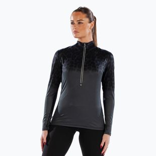 Damen-Thermoaktivshirt Surfanic Cozy CarbonDri Limited Edition Zip Neck schwarz