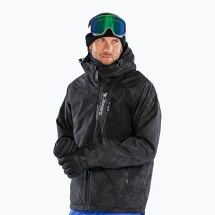 Herren-Skijacke Surfanic Orion Map black