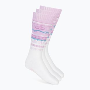 Skisocken Surfanic Pro Tech Fairisle 3er-Pack ice lilac