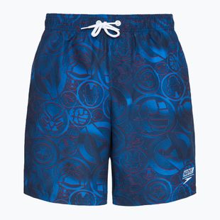 Speedo Print Leisure 17" blau/rot Kinder-Badeshorts