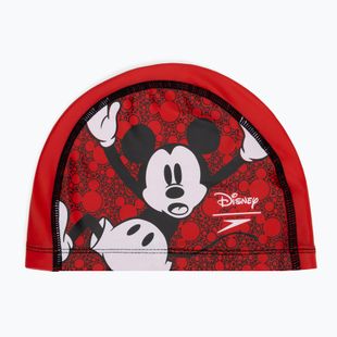 Kinder-Schwimmkappe Speedo Printed Pace red/white