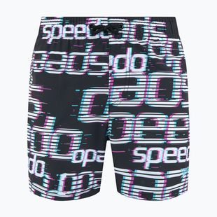 Badeshorts Kinder Speedo Printed 13" logo black / white / diva