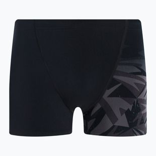 Herren Badeboxer Speedo HyperBoom V-Cut Aquashort black/siren red