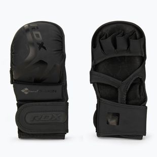 RDX T15 Noir Hybrid mattschwarze Grappling-Handschuhe