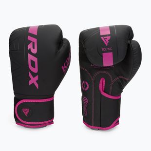 Boxhandschuhe RDX F6 schwarz-rosa BGR-F6MP