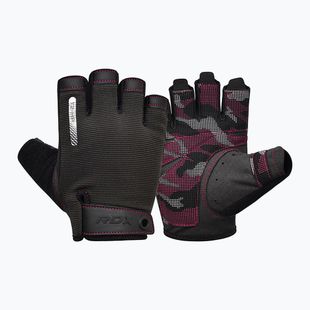 Trainings Handschuhe RDX T2 Half pink