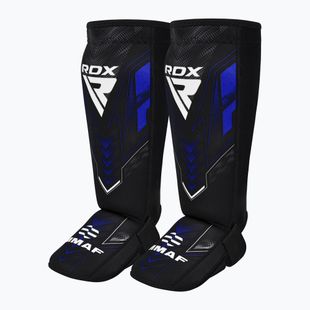 Schienbein- und Fußschützer RDX IMMAF Approved Neoprene Shin Instep SGN-IMF-1U blue