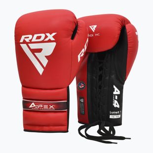 Boxhandschuhe RDX Apex Lace Up Training SPaarring Boxing red