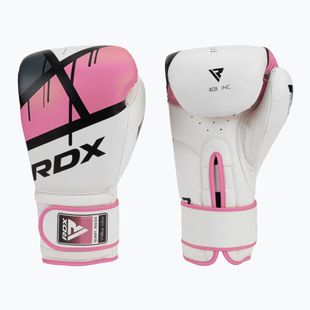 Damen Boxhandschuhe RDX BGR-F7 weiß und rosa BGR-F7P