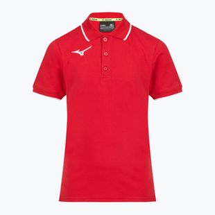 Kinder-Shirt Mizuno Polo red/white