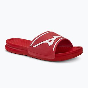 Mizuno Relax Slide hochrot/weiß Flip-Flops