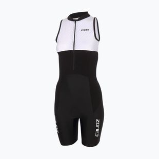 Damen-Triathlonanzug ZONE3 Lava Long Distance Trisuit black/white/green