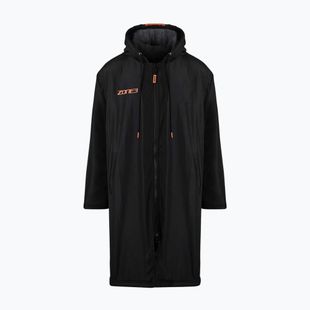 ZONE3 Recycelter Robe Parka Mantel schwarz/grau/orange