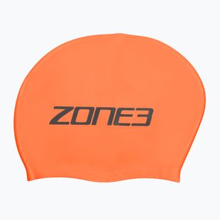 Schwimmkappe ZONE3 Long Hair hi-vis orange