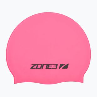 Schwimmkappe ZONE3 Silicone Swim hi-vis pink