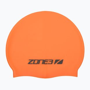 Schwimmkappe ZONE3 Silicone Swim hi-vis orange