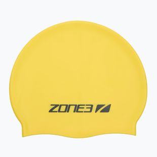 Schwimmkappe ZONE3 Silicone Swim hi-vis yellow