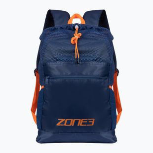Schwimm Rucksack ZONE3 Large Mesh Training Bag navy/orange