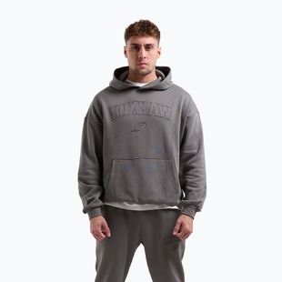 Herrenpullover BOXRAW East Street Hoodie distressed grey
