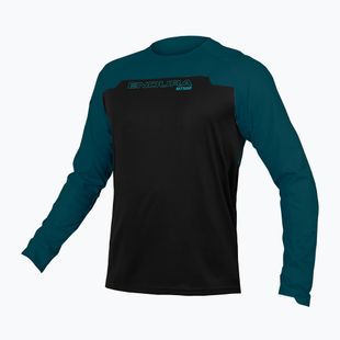 Herren Endura MT500 Burner Radfahren Longsleeve barra blau