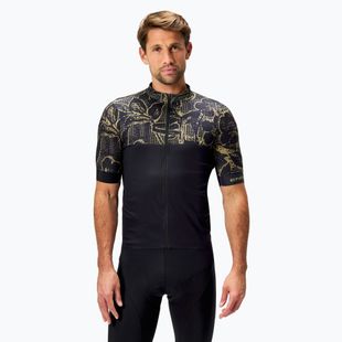 Endura Floral FS260 schwarzes Herren-Radtrikot