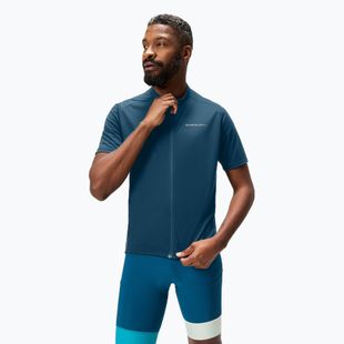 Herren Endura Loop Zipped Radtrikot blau