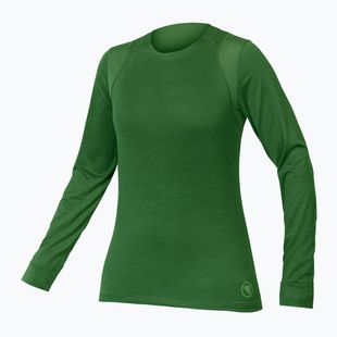 Damen Radfahren Longsleeve Endura Singletrack W machair grün