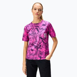 Frauen Radfahren Trikot Endura Grid Floral Ltd W rosa Pop