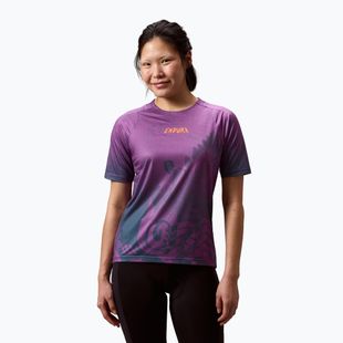 Damen Fahrradtrikot Endura Singletrack Print W end purple