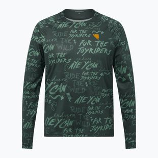 Fahrrad-Longsleeve Herren Endura Singletrack Print carbon grey