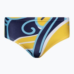 Herren HUUB Brief Badeslip Jonny navy/yellow