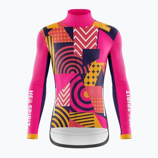 Damen Fahrradjacke HUUB Her Spirit Winter Peaks Patchwork