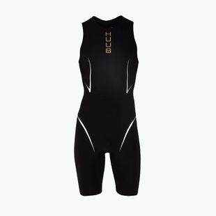Einteiliger Damen-Badeanzug HUUB TC Performance Swimskin schwarz / Kupfer