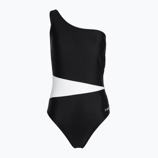 Damen einteiliger Badeanzug Zoggs Lattice One Shoulder blau / weiß