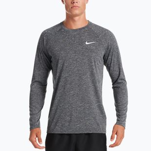 Herren-Trainings-Langarmshirt Nike Heather schwarz NESSA590-001